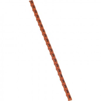 Маркер LEGRAND Duplix цветовая международная кодировка цифра 3 оранжевый