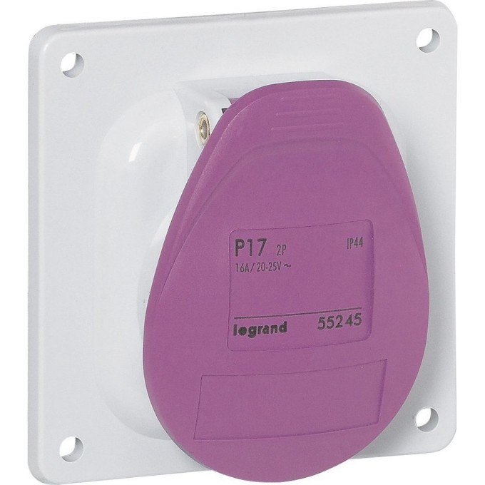 Встраиваемая розетка LEGRAND P17 Tempra Pro IP 44 20/25 В 16 A 2K 055245 Встраиваемая розетка LEGRAND P17 Tempra Pro IP 44 20/25 В 16 A 2K 055245