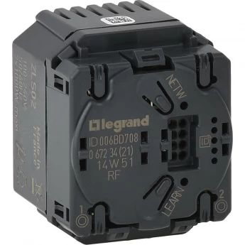Двойной выключатель LEGRAND приемник радио с нейтралью 2 канала 1000 Вт