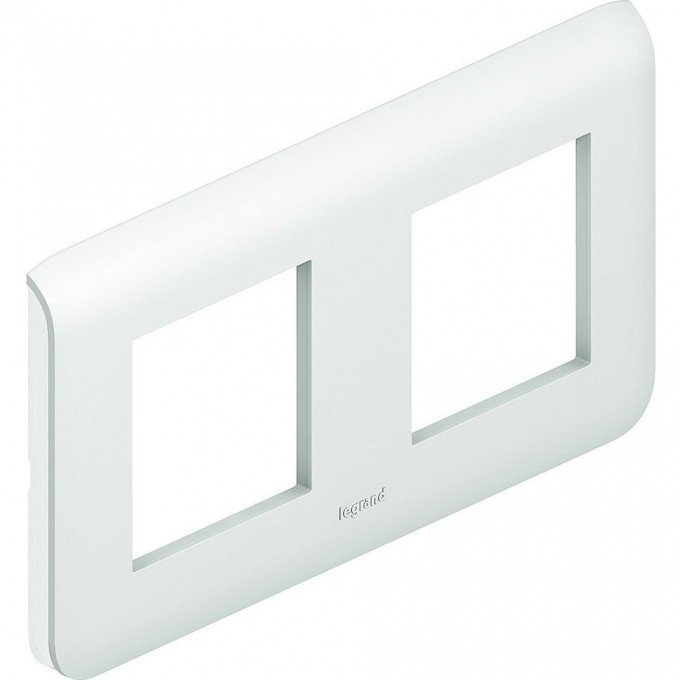 Рамка LEGRAND Mosaic 2x2 модуля горизонтальная белый 078804 Рамка LEGRAND Mosaic 2x2 модуля горизонтальная белый 078804