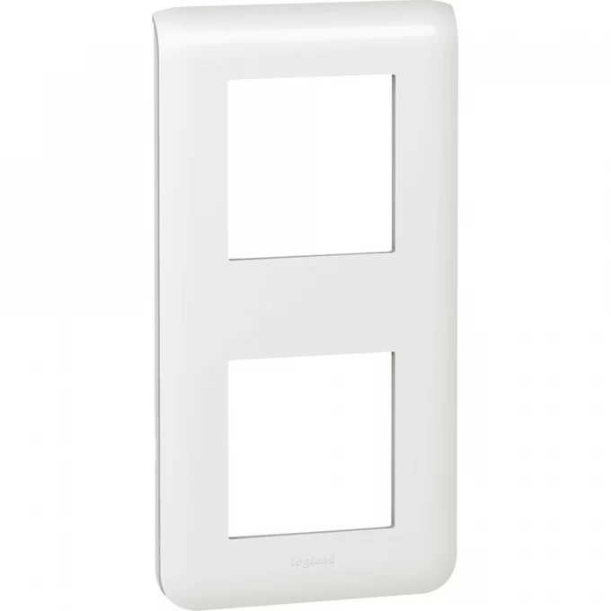 Рамка LEGRAND Mosaic 2x2 модуля вертикальная белый 078822 Рамка LEGRAND Mosaic 2x2 модуля вертикальная белый 078822