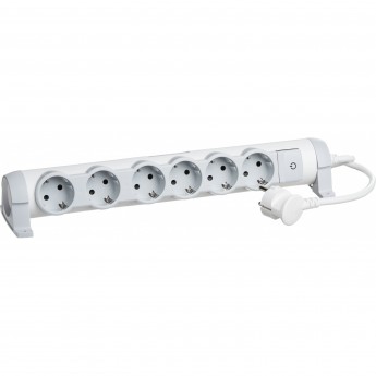 Многорозеточный блок LEGRAND 'Комфорт' 6 x 2К+З с кабелем длиной 3 м белый Многорозеточный блок LEGRAND 'Комфорт' 6 x 2К+З с кабелем длиной 3 м белый