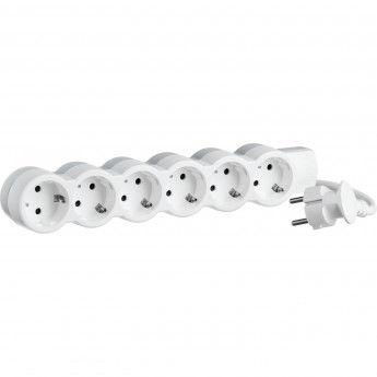 Многорозеточный блок LEGRAND 'Стандарт' 6 x 2К+З с кабелем длиной 1,5 м белый Многорозеточный блок LEGRAND 'Стандарт' 6 x 2К+З с кабелем длиной 1,5 м белый