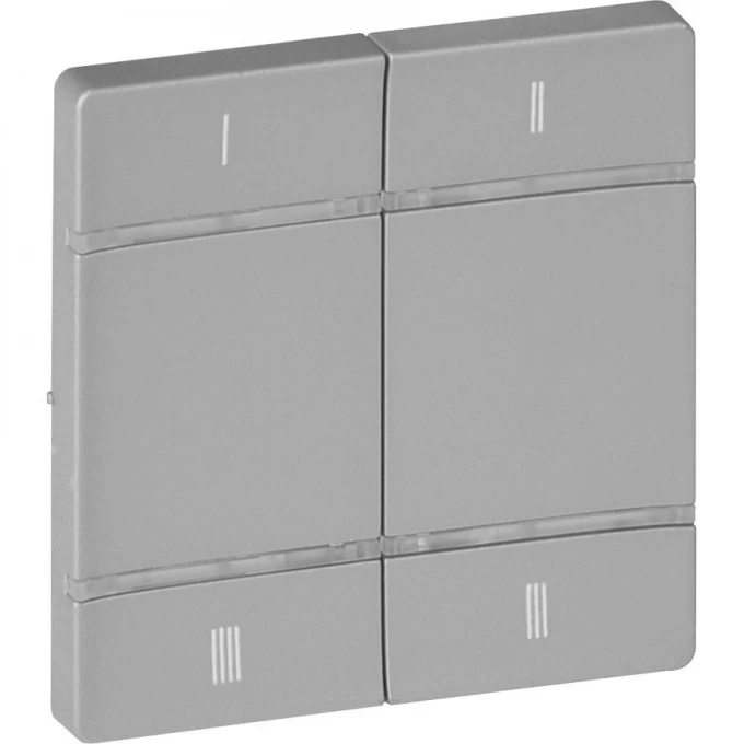 Лицевая панель LEGRAND Valena LIFE MyHome Play Zigbee для 4-сценарного радиоуправляющего устройства алюминий 754813