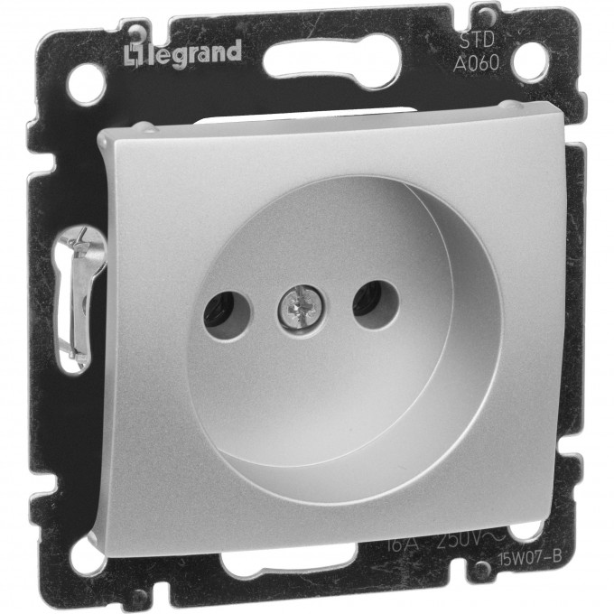Силовая розетка LEGRAND Valena 2К на винтах 10/16 А 230/250 В алюминий 770116 Силовая розетка LEGRAND Valena 2К на винтах 10/16 А 230/250 В алюминий 770116