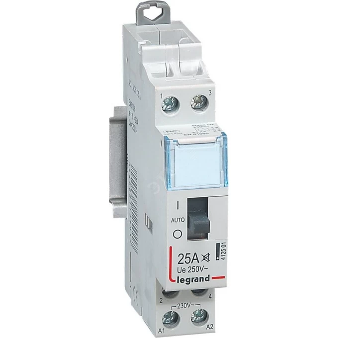 Контактор бытовой LEGRAND CX3 230V 2Н0 25А с рукояткой управления малошумный 412501 Контактор бытовой LEGRAND CX3 230V 2Н0 25А с рукояткой управления малошумный 412501