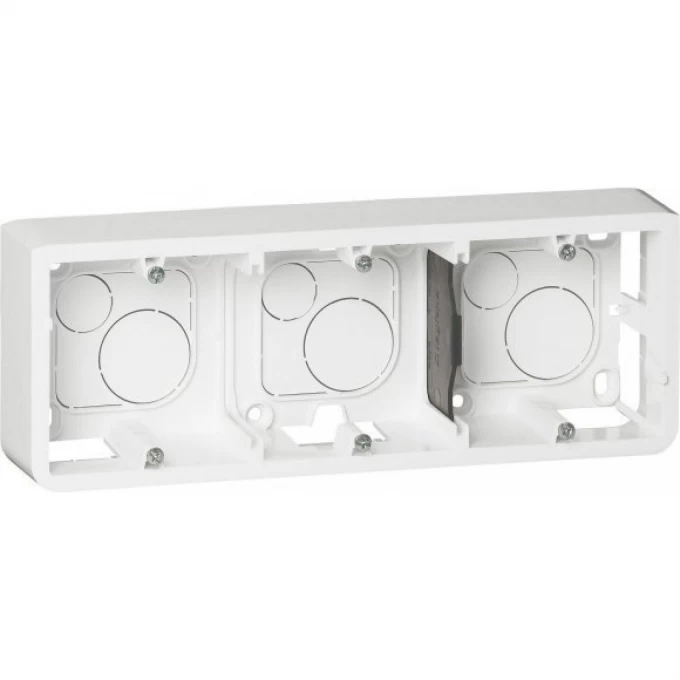 Коробка LEGRAND Mosaic накладная 6/8 модулей, высота 40мм, белый 80286 Коробка LEGRAND Mosaic накладная 6/8 модулей, высота 40мм, белый 80286