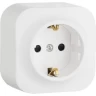 Розетка LEGRAND 2К+З с защитными шторками 16 A 250 В Quteo IP 20 белый 782220