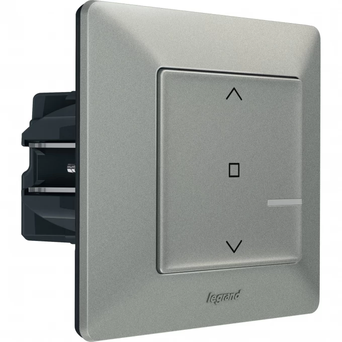Умный выключатель рольставней LEGRAND Valena Life with NETATMO 500 ВА 230В, алюминий 752390 Умный выключатель рольставней LEGRAND Valena Life with NETATMO 500 ВА 230В, алюминий 752390
