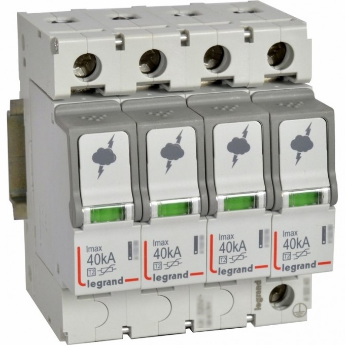 УЗИП LEGRAND T2 40KA 4P 440V с сигнальным контактом 412233 УЗИП LEGRAND T2 40KA 4P 440V с сигнальным контактом 412233