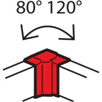 Внутренний изменяемый угол LEGRAND от 80° до 120° для кабель-каналов Metra 160x50 Внутренний изменяемый угол LEGRAND от 80° до 120° для кабель-каналов Metra 160x50