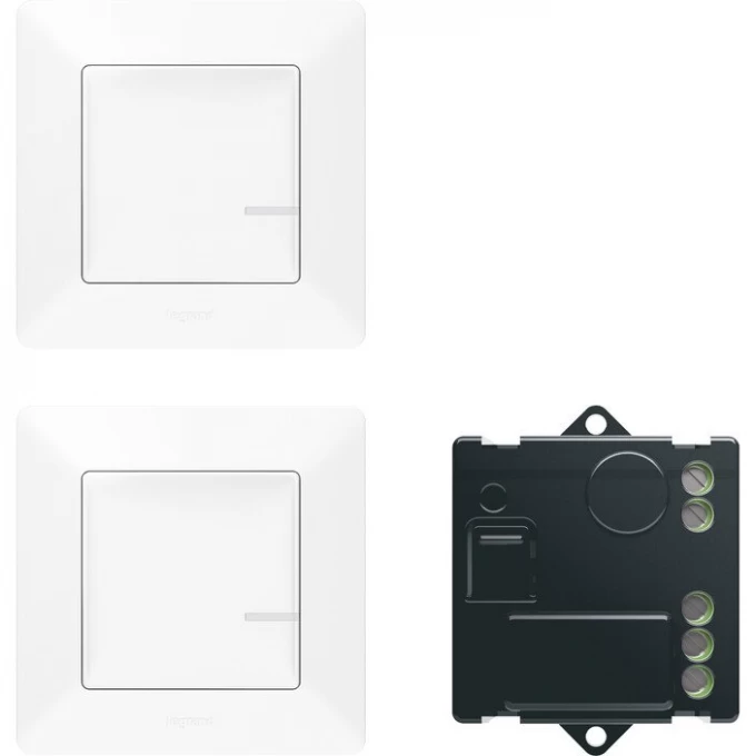 Пакет для управления освещением LEGRAND Valena Life with NETATMO c 2х мест, белый 752150