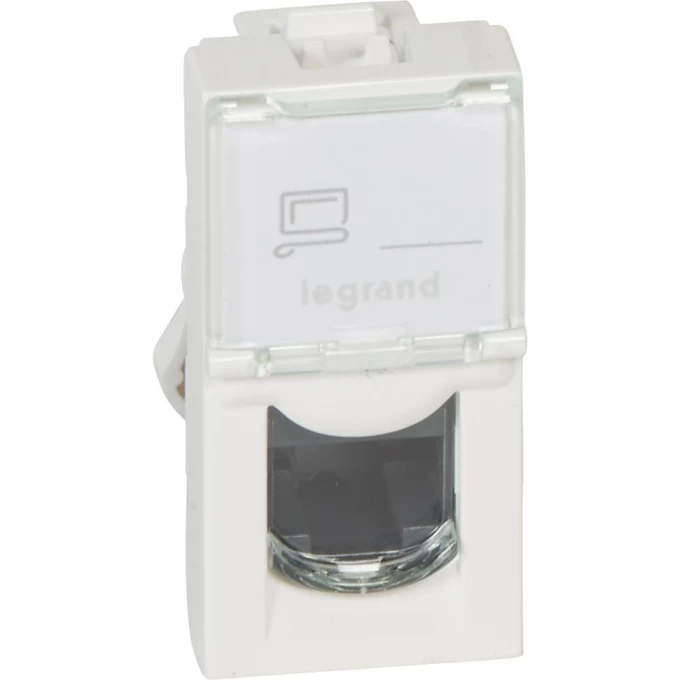 Розетка LEGRAND Mosaic RJ45 UTP кат.5е 1 модуль, белый 76551 Розетка LEGRAND Mosaic RJ45 UTP кат.5е 1 модуль, белый 76551