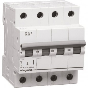 Выключатель-разъединитель LEGRAND RX3 80А 4П, белый Выключатель-разъединитель LEGRAND RX3 80А 4П, белый
